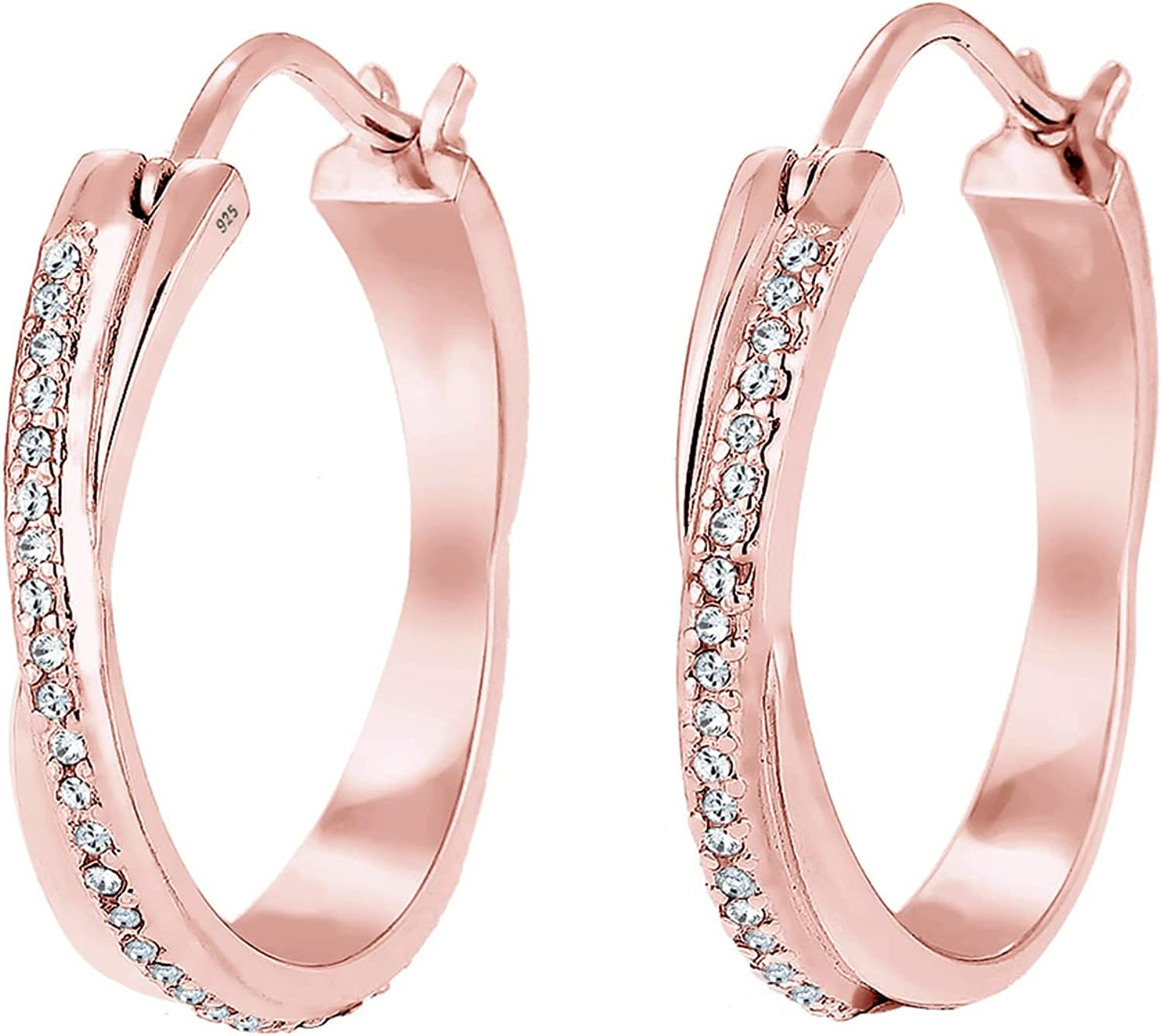 Elli Earrings Creole Swarovski Crystals